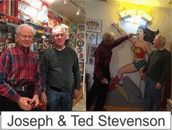 Joseph and Ted Stevenson in the Marston Family Wonder Woman Museum